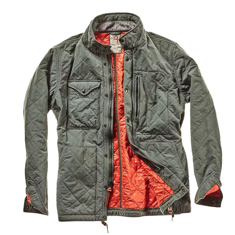 Relwen Quilted Tanker in Dark Moss